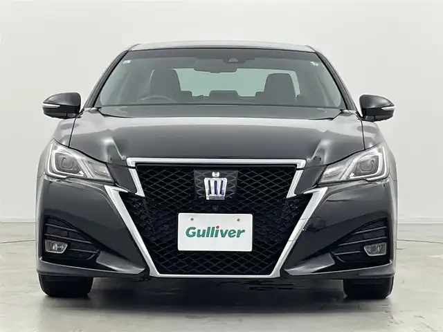 トヨタ クラウン ハイブリッド アスリートS J－フロンティア 群馬県 2017(平29)年 8.3万km プレシャスブラックパール パノラミックビューモニター/リバース連動ドアミラー/――――――――――――――――/純正TコネクトSDナビ/フルセグTV/BT/CD/DVD/SD/USB/AUX/トヨタセーフティセンスP/・プリクラッシュセーフティシステム/・レーンディパーチャーアラート/・レーダークルーズコントロール/・オートマチックハイビーム/LEDヘッドライト/フォグランプ/ステアリングヒーター/D/Nシートヒーター/D/Nパワーシート/ハーフレザーシート/ビルトインETC/純正18インチアルミホイール/プッシュスタート/スマートキー