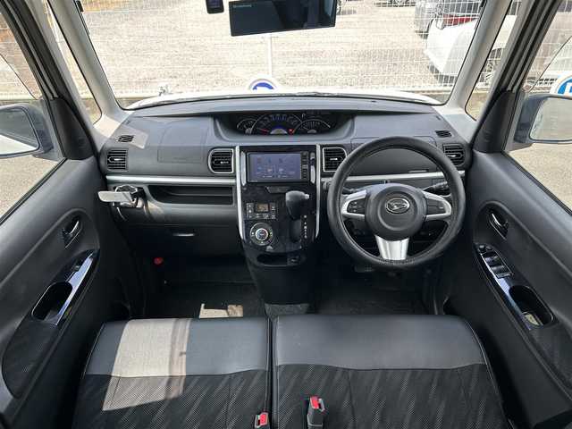 ダイハツ タント カスタム X トップED SA Ⅲ 福岡県 2019(令1)年 5.7万km パールホワイトⅢ 純正7型SDナビ(フルセグTV/CD/DVD/BT)/全方位モニター両側パワスラETCドラレコUSBポート純正LEDヘッドライト純正フロアマット純正アルミホイール14inchスマートキープッシュスタート/ハンドルカバー有り