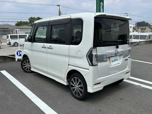 ダイハツ タント カスタム X トップED SA Ⅲ 福岡県 2019(令1)年 5.7万km パールホワイトⅢ 純正7型SDナビ(フルセグTV/CD/DVD/BT)/全方位モニター両側パワスラETCドラレコUSBポート純正LEDヘッドライト純正フロアマット純正アルミホイール14inchスマートキープッシュスタート/ハンドルカバー有り