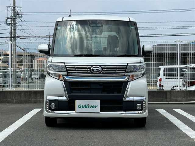 ダイハツ タント カスタム X トップED SA Ⅲ 福岡県 2019(令1)年 5.7万km パールホワイトⅢ 純正7型SDナビ(フルセグTV/CD/DVD/BT)/全方位モニター両側パワスラETCドラレコUSBポート純正LEDヘッドライト純正フロアマット純正アルミホイール14inchスマートキープッシュスタート/ハンドルカバー有り