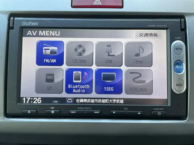 ホンダ フリード Gエアロ 佐賀県 2015(平27)年 6.9万km スーパープラチナメタリック 7人乗り/純正SDナビ/・バックカメラ　/・TV/BT/CD/DVD　/ETC　/両側パワースライドドア　/ディスチャージヘッドライト　/オートライト　/ハーフレザーシート　/スペアキー×1　/取扱説明書　/保証書