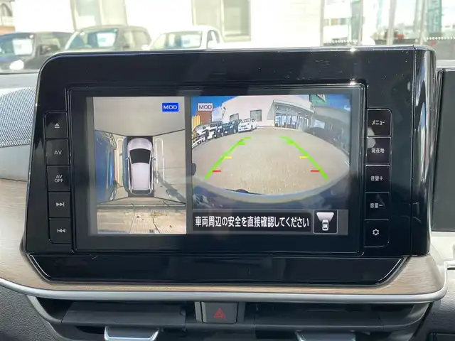 日産 オーラ G FOUR レザーエディション 青森県 2022(令4)年 3.1万km ピュアホワイトパール / スーパーブラック 2トーン 白黒ツートン/純正ナビ（フルセグ/BlueTooth/iPod/AM/FM）/本革白シート/前席シートヒーター/アラウンドビューモニター/フロントバックカメラ/デジタルインナーミラー/ビルトインETC/社外スタッドレスタイヤ積込/エマージェーシーブレーキ/後退時車両検知機能/ふらつき警報機能/フォグランプ/LEDヘッドランプ/ドライブモードセレクター/ブレーキホールド/スペアキー/取扱説明書/保証書