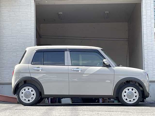 スズキ ラパン ＬＣ X 大分県 2024(令6)年 0.1万km未満 フォーンベージュM 登録済み未使用車/純正ディスプレイオーディオ/シートヒーター/ステアリングリモコン