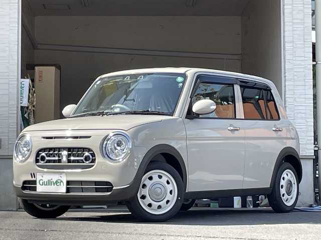 スズキ ラパン ＬＣ X 大分県 2024(令6)年 0.1万km未満 フォーンベージュM 登録済み未使用車/純正ディスプレイオーディオ/シートヒーター/ステアリングリモコン