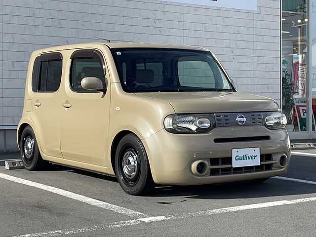 日産 キューブ 15X Mセレクション 静岡県 2009(平21)年 7.6万km クラフトダンボール 社外ナビ　/AM/FM/BT/TV/車庫調整【純正】積み込み/ETC/プッシュスタート/スペアキ―/AC/パワーウインドウ/パワーステアリング