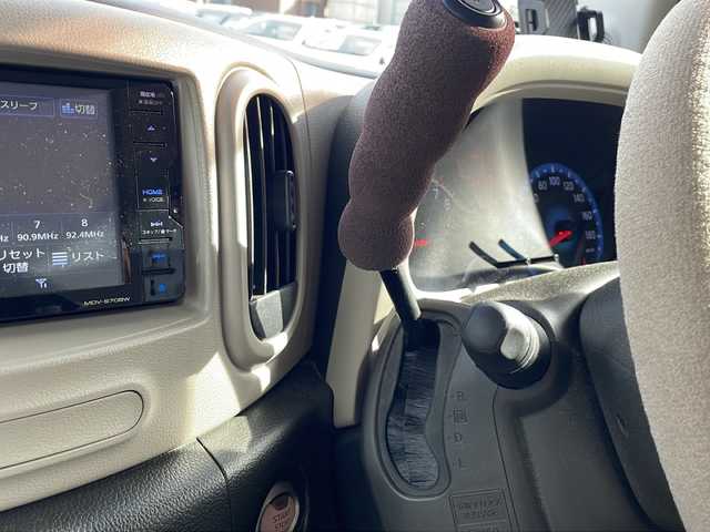 日産 キューブ 15X Mセレクション 静岡県 2009(平21)年 7.6万km クラフトダンボール 社外ナビ　/AM/FM/BT/TV/車庫調整【純正】積み込み/ETC/プッシュスタート/スペアキ―/AC/パワーウインドウ/パワーステアリング