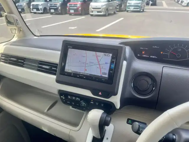 ホンダ Ｎ ＢＯＸ G EX ホンダセンシング 島根県 2018(平30)年 5.4万km プレミアムイエローパールⅡ ワンオーナー/純正SDナビ/フルセグテレビ/Bluetooth/CD/DVD再生/バックカメラ/ETC/前方ドライブレコーダー/パワースライドドア/衝突被害軽減システム/レーンキープアシスト/横滑り防止装置/後方コーナーセンサー/純正LEDオートヘッドライト/純正１４インチ・モデューロアルミホイール/スタッドレスタイヤ＆純正スチールホイール4本積込み/アレルクリーンプラスシート（抗菌シート）/スマートキー（リモコンキー専用２トーンカラー）/プッシュスタート/純正フロアマット