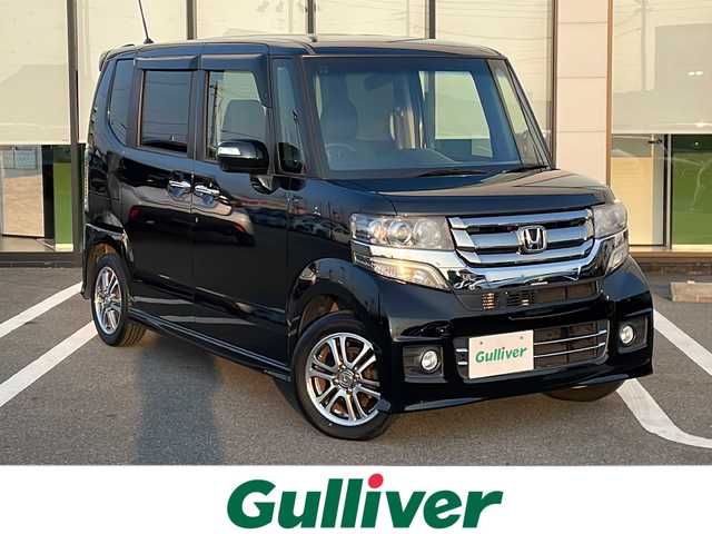 ホンダ Ｎ ＢＯＸ カスタム G Lパッケージ 岐阜県 2016(平28)年 7.7万km クリスタルブラックパール 社外ナビ　/バックカメラ　/ビルトインＥＴＣ　/盗難防止装置　/衝突軽減システム　/横滑り防止装置　/アイドリングストップ　/ＨＩＤヘッドライト　/オートライト　/片側パワースライド　/プッシュスタート　/スマートキー/スペアキー/純正14インチアルミホイール/フロアマット
