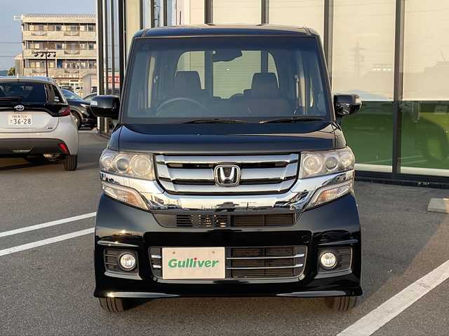 ホンダ Ｎ ＢＯＸ カスタム G Lパッケージ 岐阜県 2016(平28)年 7.7万km クリスタルブラックパール 社外ナビ　/バックカメラ　/ビルトインＥＴＣ　/盗難防止装置　/衝突軽減システム　/横滑り防止装置　/アイドリングストップ　/ＨＩＤヘッドライト　/オートライト　/片側パワースライド　/プッシュスタート　/スマートキー/スペアキー/純正14インチアルミホイール/フロアマット