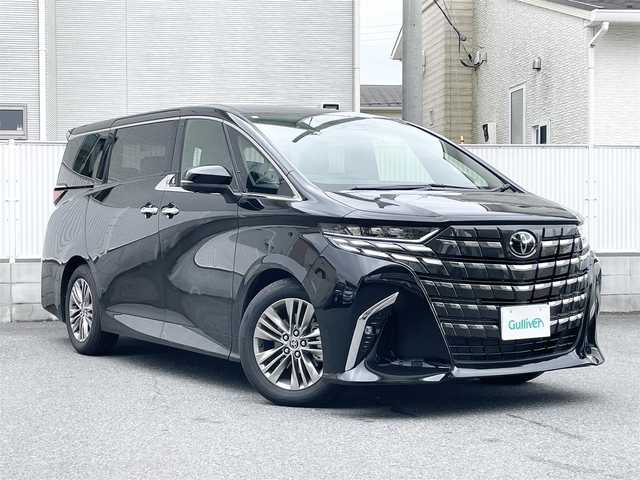 トヨタ アルファード Z 栃木県 2024(令6)年 0.5万km ブラック ワンオーナー/左右独立型ムーンルーフ/純正ナビ/BT/USB/Miracast/フルセグTV/パノラミックビューモニター/レーダークルーズコントロール/デジタルインナーミラー/衝突被害軽減ブレーキ/純正18inAW/LDA/BSM/オートパーキングホールド/コーナーセンサー/前後ドライブレコーダー/レーダー探知機/ビルトインETC2.0/両側パワースライドドア/パワーバックドア/黒レザーシート/前席/セカンドシート　パワーシート/前席/セカンドシート　シートヒーター・エアシート/ウッドコンビステアリング/ステアリングスイッチ/純正LEDヘッドライト/純正フォグランプ/オートライト/オートハイビーム/取扱説明書/保証書/スペアキー１