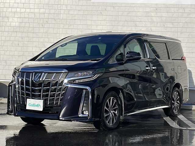 トヨタ アルファード エグゼクティブ ラウンジ S 岩手県 2022(令4)年 7.3万km スパークリングブラックパールクリスタルシャイン ワンオーナー/JBLサウンド/純正ナビ(AM/FM/BT/TV)/フルセグTV/パノラミックビューモニター/フリップダウンモニター/バックカメラ/エンジンスターター/ビルトインETC2.0/ドライブレコーダー前後/パワースライドドア（両側）/ムーンルーフ/トヨタセーフティーセンス/パワーバックドア/LEDヘッドランプ/オートライト/オートハイビーム/フォグランプ/純正17インチAW/革巻きステアリングホイール/前後左右独立オートエアコン/レーダークルーズコントロール/革シート/シートヒーター/シートベンチレーション/パワーシート/スマートエントリー/純正AW付ノーマルタイヤ車載/禁煙車