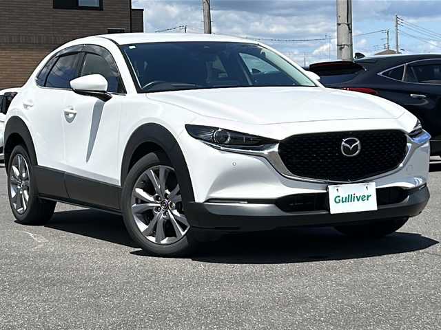 マツダ ＣＸ－３０ XD Lパッケージ 茨城県 2021(令3)年 2.8万km スノーフレイクホワイトパールマイカ 純正メーカーオプションSDナビ＆地デジTV/(地デジTV・CD・DVD・BT・ラジオ再生)/純正ドライブレコーダー（前後）/純正ETC2.0/被害軽減システム/プッシュスタート/バックカメラ/シートヒーター/取扱説明書/保証書