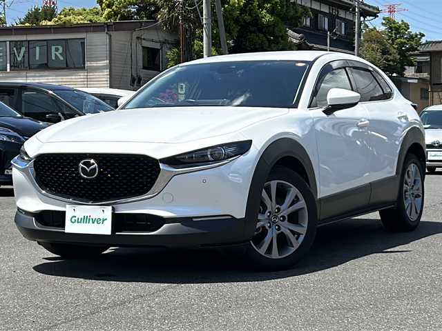 マツダ ＣＸ－３０ XD Lパッケージ 茨城県 2021(令3)年 2.8万km スノーフレイクホワイトパールマイカ 純正メーカーオプションSDナビ＆地デジTV/(地デジTV・CD・DVD・BT・ラジオ再生)/純正ドライブレコーダー（前後）/純正ETC2.0/被害軽減システム/プッシュスタート/バックカメラ/シートヒーター/取扱説明書/保証書