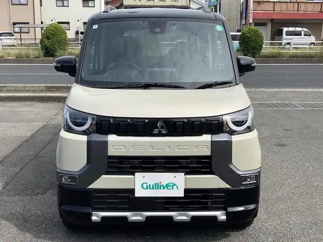 三菱 デリカミニ T プレミアム 三重県 2024(令6)年 0.4万km ベージュⅡ ♪走行3120km/♪車検 令和9年7月3日迄/♪4WD/ターボ/e-Assist/・衝突被害軽減ブレーキシステム/・車線逸脱警報システム/・車線逸脱防止支援機能/・ふらつき警報/・標識認識システム/・先行車発進通知/・オートマチックハイビーム/MI-PILOT/コーナーセンサー/オートブレーキホールド/スマートキー×2/プッシュスタート/両側パワースライドドア/・左側ハンズフリー機能/ハーフレザーシート/前席シートヒーター/ステアリングヒーター/ディスプレイオーディオ/・DVD再生・USB/・Bluetoothオーディオ/全方位モニター/バックカメラ/デジタルインナーミラー/前後ドライブレコーダー/ヒルディセントコントロール/アイドリングストップ/純正15インチAW/LEDヘッドライト/LEDフォグライト/オートライト/ウィンカーミラー/オートリトラクタブルミラー/ルーフレール/革巻ステアリング/ステアリングスイッチ/パドルシフト/リアドアサンシェード/シートバックテーブル/ヘッドライトレベライザー/プライバシーガラス/フロアマット/ETC/サイド/カーテン/ニーエアバック
