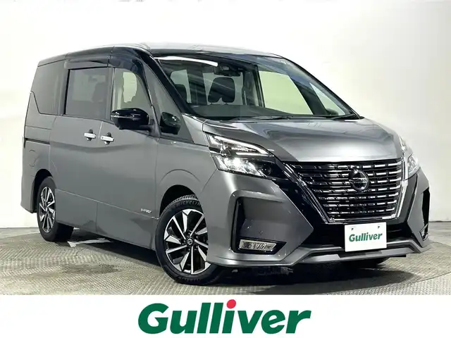 日産 セレナ ハイウェイスター V 大阪府 2021(令3)年 2.1万km ダークメタルグレー/ダイヤモンドブラック ProPILOT 純正ナビ(フルセグ/DVD再生/Bluetooth) 360カメラ 後席モニター デジタルインナーミラー 衝突軽減 レーダークルコン BSM クリアランスソナー ドラレコ