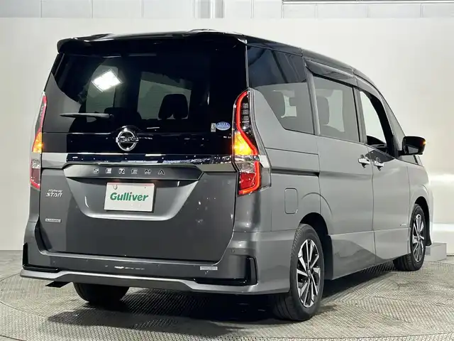 日産 セレナ ハイウェイスター V 大阪府 2021(令3)年 2.1万km ダークメタルグレー/ダイヤモンドブラック ProPILOT 純正ナビ(フルセグ/DVD再生/Bluetooth) 360カメラ 後席モニター デジタルインナーミラー 衝突軽減 レーダークルコン BSM クリアランスソナー ドラレコ
