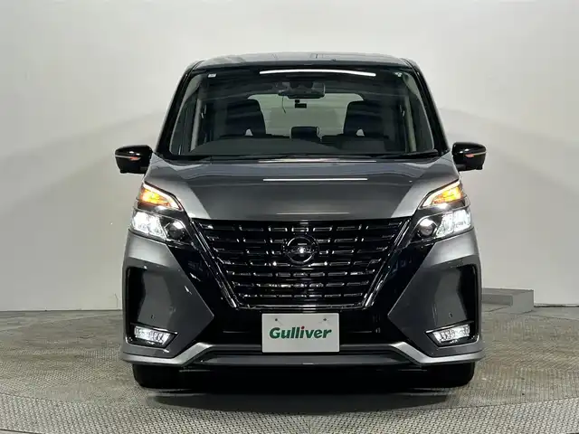 日産 セレナ ハイウェイスター V 大阪府 2021(令3)年 2.1万km ダークメタルグレー/ダイヤモンドブラック ProPILOT 純正ナビ(フルセグ/DVD再生/Bluetooth) 360カメラ 後席モニター デジタルインナーミラー 衝突軽減 レーダークルコン BSM クリアランスソナー ドラレコ