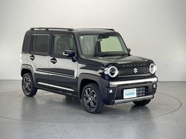 スズキ ハスラー タフワイルド 長野県 2024(令6)年 0.1万km未満 ブルーイッシュブラックパール3 4WD/純正メモリナビ/（フルセグTV/BL/USB)/全方位カメラ/シートヒーター（前席）/ルーフリール/コーナーセンサー（後）/ステアリングスイッチ/ダウンヒルアシストコントロール/クルーズコントロール（追従あり）/衝突被害軽減システム/レーンキープアシスト/盗難防止装置/LEDヘッドライト/オートライト/フォグランプ/スマートキー
