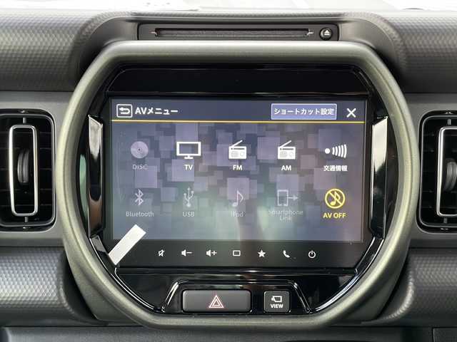 スズキ ハスラー タフワイルド 長野県 2024(令6)年 0.1万km未満 ブルーイッシュブラックパール3 4WD/純正メモリナビ/（フルセグTV/BL/USB)/全方位カメラ/シートヒーター（前席）/ルーフリール/コーナーセンサー（後）/ステアリングスイッチ/ダウンヒルアシストコントロール/クルーズコントロール（追従あり）/衝突被害軽減システム/レーンキープアシスト/盗難防止装置/LEDヘッドライト/オートライト/フォグランプ/スマートキー
