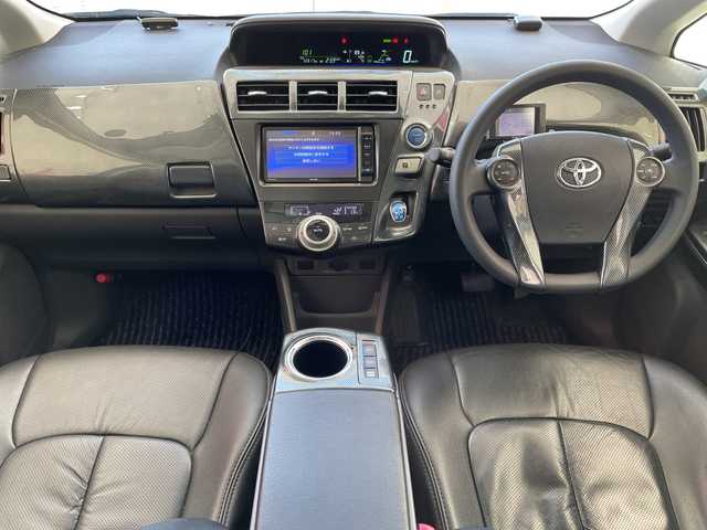 トヨタ プリウス α S 埼玉県 2012(平24)年 7.3万km ホワイトパールクリスタルシャイン モデリスタエアロ　/ガナドールマフラー　/ナビ/　　CD/DVD/BT/フルセグ　/バックカメラ　/クルーズコントロール　/HIDオートライト　/純正16インチアルミホイール　/ETC