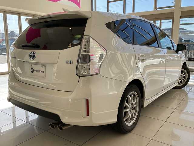 トヨタ プリウス α S 埼玉県 2012(平24)年 7.3万km ホワイトパールクリスタルシャイン モデリスタエアロ　/ガナドールマフラー　/ナビ/　　CD/DVD/BT/フルセグ　/バックカメラ　/クルーズコントロール　/HIDオートライト　/純正16インチアルミホイール　/ETC