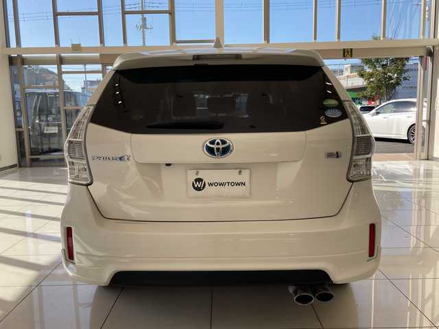 トヨタ プリウス α S 埼玉県 2012(平24)年 7.3万km ホワイトパールクリスタルシャイン モデリスタエアロ　/ガナドールマフラー　/ナビ/　　CD/DVD/BT/フルセグ　/バックカメラ　/クルーズコントロール　/HIDオートライト　/純正16インチアルミホイール　/ETC