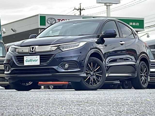 ホンダ ヴェゼル ハイブリッド X ホンダセンシング 愛知県 2018(平30)年 4.4万km ミッドナイトブルービームM /純正ナビ/フルセグTV/BT/SD/CD/DVD/USB//バックカメラ/ETC//純正17インチアルミホイール(車載)スタッドレス付//前後ドライブレコーダー/コムテック(ZDR-015)//ホンダセンシング//衝突軽減ブレーキ/誤発進抑制機能//歩行者事故低減ステアリング/路外逸脱抑制機能//アダプティブ・クルーズ・コントロール//車線維持支援システム/先行者発進お知らせ機能//標識認識機能//LEDヘッドライト//フォグランプ//前席シートヒーター//コンビシート//プッシュスタート//スペアスマートキー//クルーズコントロール//横滑り防止装置//オートライト//フロアマット//パドルシフト//電動格納ミラー//取扱説明書
