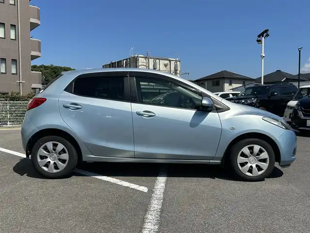 マツダ デミオ 13C－V 長崎県 2010(平22)年 7.7万km アイシーブルーメタリック SDナビ/ワンセグテレビ/バックカメラ/