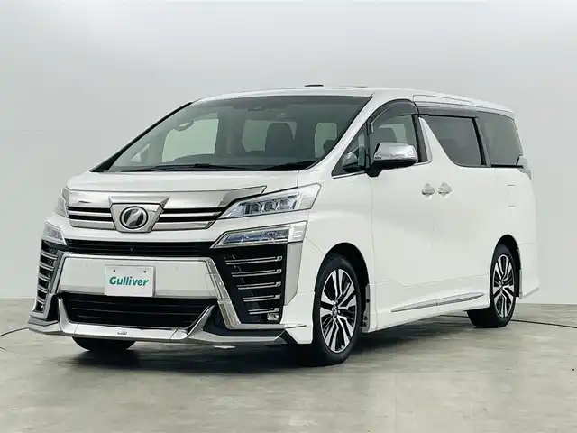 トヨタ ヴェルファイア Z Gエディション 福島県 2018(平30)年 2.9万km ホワイトパールクリスタルシャイン トヨタセーフティセンス/・レーンディパーチャーアラート/・レーントレーシングアシスト/・レーンチェンジアシスト（LCA）/・レーダークルーズコントロール/・先行車発進アラーム/・ロードサインアシスト/・プリクラッシュセーフティ/・プロアクティブドライビングアシスト（PDA）/・オートマチックハイビーム/ブラインドスポットモニター/純正ナビ/・フルセグ/CD/DVD/SD/USB/BT/AUX/AM/FM/・マルチビューカメラシステム/・ビルトインETC2.0/ＪＢＬサウンドシステム/純正フリップダウンモニター/デジタルインナーミラー/コンビステアリング/・ステアリングスイッチ/・ステアリングヒーター/１００V電源/LEDヘッドライト/・LEDフォグランプ/・オートライト/レザーシート/・D席パワーシート/・前席シートヒーター/・前席ベンチレーションシート/両側パワースライドドア/・後席サンシェード/パワーリアゲート/モデリスタエアロ/電動パーキングブレーキ/・ブレーキホールド/電動格納ミラー/・ウィンカーミラー/純正フロアマット/ドアバイザー/プッシュスタート/・スマートキー
