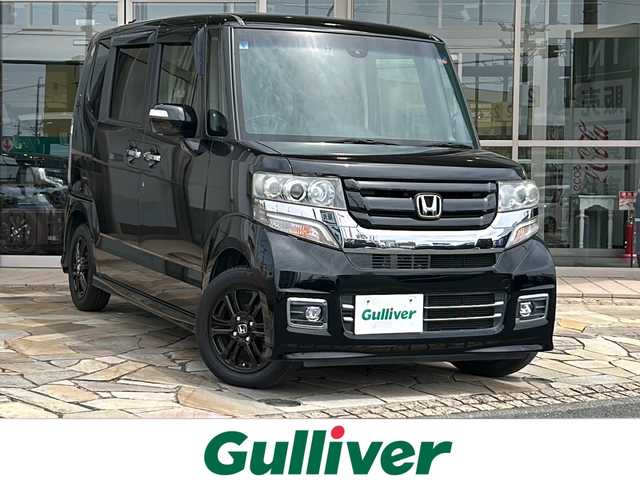 ホンダ Ｎ ＢＯＸ カスタムG SSブラックスタイル 静岡県 2017(平29)年 5.1万km クリスタルブラックパール 純正ナビ　/バックカメラ　/両側パワースライドア　/衝突軽減ブレーキ　/ＥＴＣ　/ドライブレコーダー　/ＨＩＤヘッドライト　/純正１４アルミホイール　/シートヒーター　/スマートキー　/プッシュスタート/横滑り防止装置/アイドリングストップ/Bluetooth/オートライト