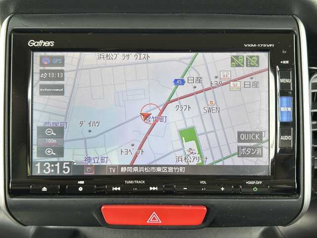 ホンダ Ｎ ＢＯＸ カスタムG SSブラックスタイル 静岡県 2017(平29)年 5.1万km クリスタルブラックパール 純正ナビ　/バックカメラ　/両側パワースライドア　/衝突軽減ブレーキ　/ＥＴＣ　/ドライブレコーダー　/ＨＩＤヘッドライト　/純正１４アルミホイール　/シートヒーター　/スマートキー　/プッシュスタート/横滑り防止装置/アイドリングストップ/Bluetooth/オートライト