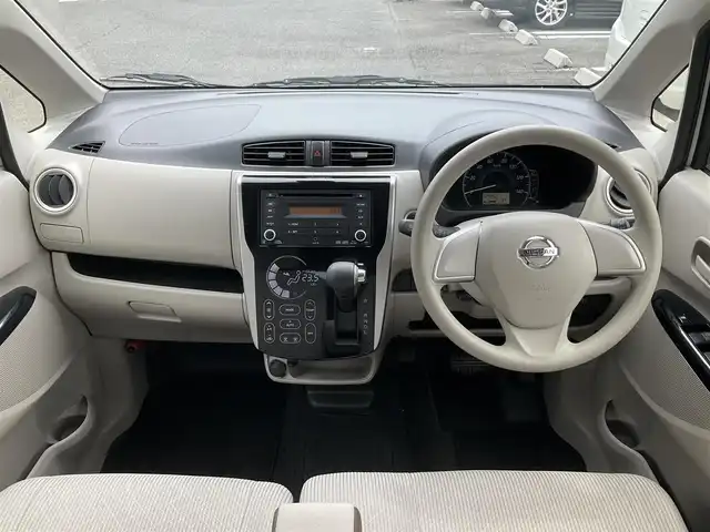 日産 デイズ X 滋賀県 2017(平29)年 3万km ホワイトパール ワンオーナー/車検8年6月まで/エマージェンシブレーキ/踏み間違い衝突防止アシスト/アラウンドビューモニター/純正CDデッキ/タッチパネル式オートエアコン/純正フロアマット/プッシュスタート/ウィンカーミラー/スペアキー有り/取扱説明書/保証書