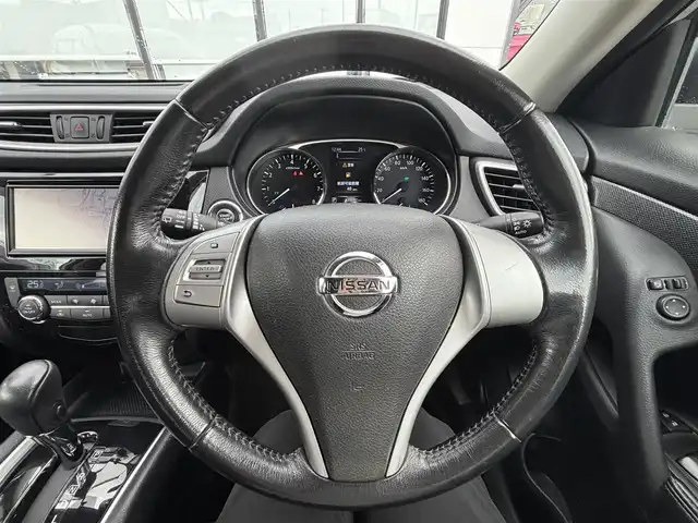 日産 エクストレイル ハイブリッド 20X エマージェンシーブレーキ 宮城県 2016(平28)年 10.9万km ブリリアントシルバー 登録時走行距離108425km/ＳＤナビ/フルセグＴＶ/ＣＤ／Ｂｌｕｅｔｏｏｔｈ/電動リアゲート/電格ミラー/純正フロアマット/レザーシート/シートヒーター/純正アルミホイール/レーンキープ/オートライト/コーンーセンサー