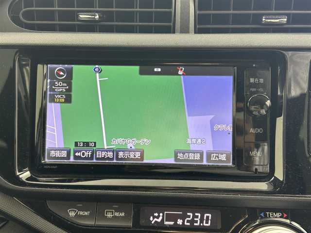 トヨタ アクア S 岡山県 2015(平27)年 11.7万km ダークバイオレットマイカメタリック 純正ナビ/NSZN-W64T/（CD/DVD/TV/BT)/バックカメラ/ETC/オートライト