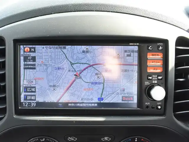 日産 ジューク 15RS タイプV 神奈川県 2012(平24)年 2万km ブリリアントシルバー 純正7インチワイドナビ/：ワンセグTV/：CD再生/：バックカメラ/マフラーカッター/純正フロアマット/：ドアバイザー/プライバシーガラス