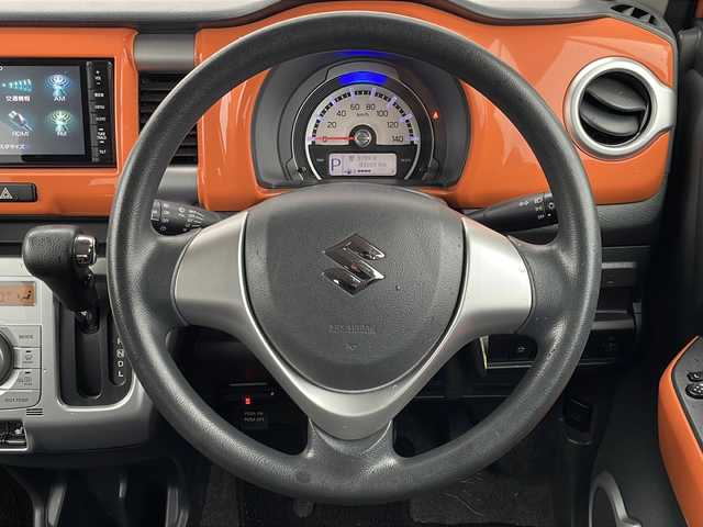 スズキ ハスラー G 岩手県 2014(平26)年 8.4万km パッションオレンジマイカ/スペリアホワイト レーダーブレーキＳ　ナビ　フルセグ　ＤＶＤ再生　シートヒーター　ＥＴＣ　ツィーター　オフロードモード　ヒルディセントコントロール　積込冬タイヤ付ＡＷ　純正マット　ヒーター付電格ミラー　スマートキー