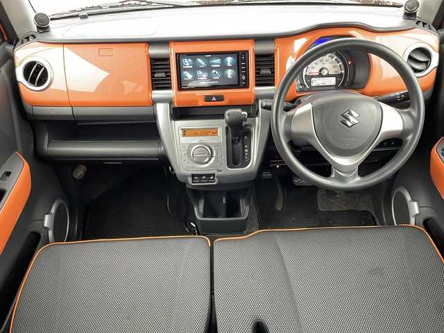 スズキ ハスラー G 岩手県 2014(平26)年 8.4万km パッションオレンジマイカ/スペリアホワイト レーダーブレーキＳ　ナビ　フルセグ　ＤＶＤ再生　シートヒーター　ＥＴＣ　ツィーター　オフロードモード　ヒルディセントコントロール　積込冬タイヤ付ＡＷ　純正マット　ヒーター付電格ミラー　スマートキー