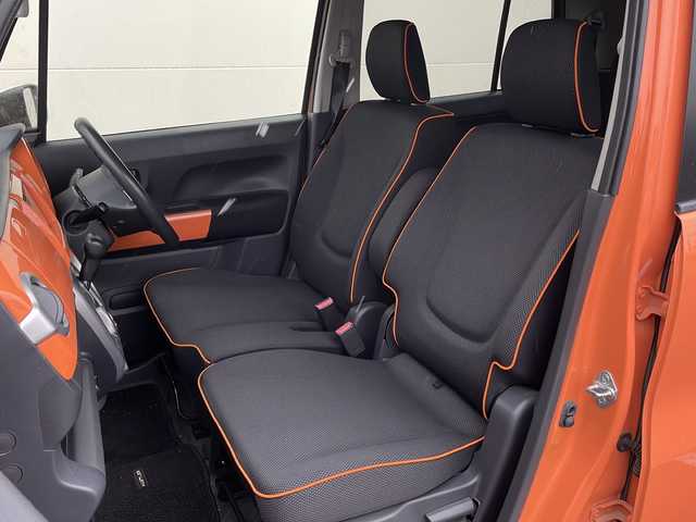 スズキ ハスラー G 岩手県 2014(平26)年 8.4万km パッションオレンジマイカ/スペリアホワイト レーダーブレーキＳ　ナビ　フルセグ　ＤＶＤ再生　シートヒーター　ＥＴＣ　ツィーター　オフロードモード　ヒルディセントコントロール　積込冬タイヤ付ＡＷ　純正マット　ヒーター付電格ミラー　スマートキー