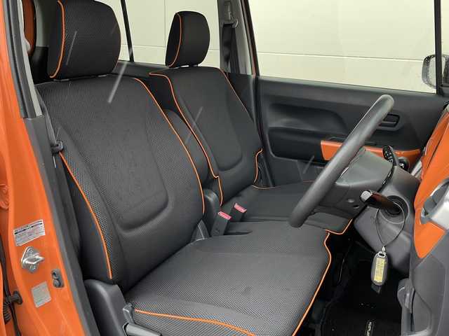 スズキ ハスラー G 岩手県 2014(平26)年 8.4万km パッションオレンジマイカ/スペリアホワイト レーダーブレーキＳ　ナビ　フルセグ　ＤＶＤ再生　シートヒーター　ＥＴＣ　ツィーター　オフロードモード　ヒルディセントコントロール　積込冬タイヤ付ＡＷ　純正マット　ヒーター付電格ミラー　スマートキー