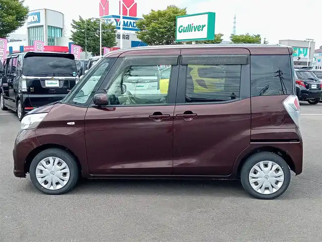 日産 デイズ ルークス S 福井県 2017(平29)年 5.6万km モカブラウンP 衝突被害軽減システム/メモリナビ/・（ワンセグTV/CD/FA/AM）/ライトレベライザー/リモコンキー/取扱説明書