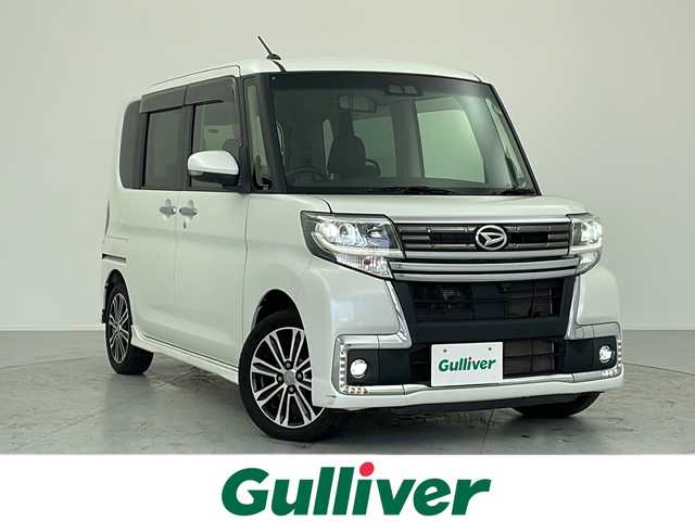 ダイハツ タント カスタムRS トップED LTD SAⅢ 愛知県 2018(平30)年 4.6万km パールホワイトⅢ ターボ/純正ナビ/AM/FM/CD/DVD/フルセグテレビ/BluetoothAudio/ステアリングスイッチ/純正15インチアルミホイール/プリクラッシュセーフティ/アラウンドビューモニター/フリップダウンモニター/両側パワースライド/D席シートヒーター/ハーフレザーシート/アイドリングストップ/コーナーセンサー/LEDオートライト/オートハイビーム/ドライブレコーダー/純正フロアマット/ETC