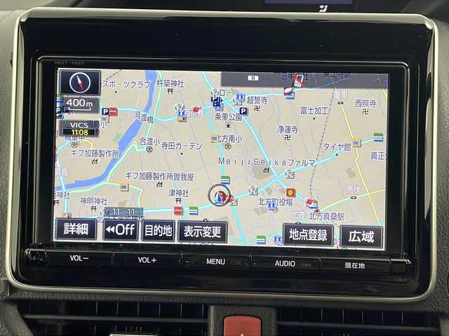トヨタ ノア ハイブリッド Si 岐阜県 2017(平29)年 5.2万km ホワイトパールクリスタルシャイン BLITZ車高調/純正９インチナビ　NSZT-Y66T/CD/DVD/Blutooth/フルセグTV/純正フリップダウンモニター/バックカメラ/衝突軽減ブレーキ/レーンキープアシスト/先行車発進通知/クルーズコントロール/両側パワースライドドア/オートLEDヘッドライト/オートハイビーム/ミラー型前後ドラレコ/運・助シートヒーター/ETC/スマートキー×２/純正１６インチアルミホイール