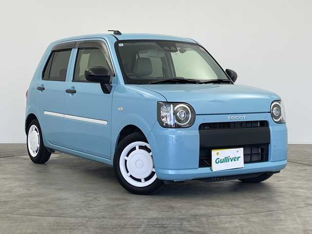 ダイハツ ミラ トコット X SA Ⅲ 群馬県 2019(平31)年 4万km サニーデイブルーメタリック 禁煙車　純正７インチメモリナビ　全方位カメラ　ドライブレコーダー　コーナーセンサー　LEDヘッドライト　オートマチックハイビーム　ヘッドライトレベライザー　ステアリングスイッチ　スマートキー　ABS
