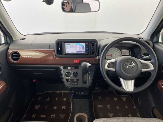 ダイハツ ミラ トコット X SA Ⅲ 群馬県 2019(平31)年 4万km サニーデイブルーメタリック 禁煙車　純正７インチメモリナビ　全方位カメラ　ドライブレコーダー　コーナーセンサー　LEDヘッドライト　オートマチックハイビーム　ヘッドライトレベライザー　ステアリングスイッチ　スマートキー　ABS