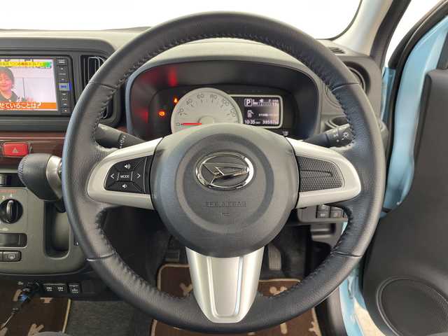 ダイハツ ミラ トコット X SA Ⅲ 群馬県 2019(平31)年 4万km サニーデイブルーメタリック 禁煙車　純正７インチメモリナビ　全方位カメラ　ドライブレコーダー　コーナーセンサー　LEDヘッドライト　オートマチックハイビーム　ヘッドライトレベライザー　ステアリングスイッチ　スマートキー　ABS