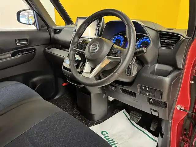 日産 ルークス HWS Gターボ プロパイロットED 群馬県 2020(令2)年 3.3万km スパークリングレッド/ブラック プロパイロット/・エマージェンシーブレーキ/・車線逸脱警報/・車線逸脱防止支援/・先行車発進お知らせ/・速度標識表示/・道路標識表示/・クリアランスソナー/・ふらつき警報/純正SDナビ/・フルセグTV/・Bluetooth/・DVD/CD/SD/AUX/・FM/AM/アラウンドビューモニター/ビルトインETC/ドライブレコーダー/両側パワースライドドア/電子パーキング/ブレーキオートホールド/ステアリングスイッチ/スマートキー/プッシュスタート/LEDヘッドライト/フォグランプ/オートライト/純正15インチAW/純正フロアマット/純正ドアバイザー/アイドリングストップ/電動格納ウィンカーミラー/横滑り防止機能