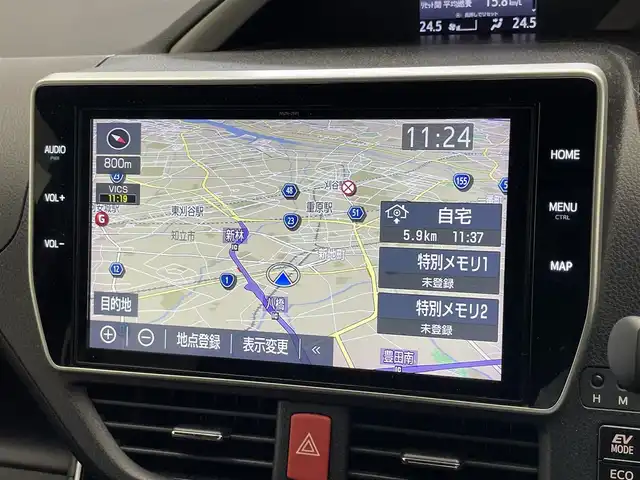 トヨタ ヴォクシー ハイブリッド ZS 煌Ⅱ 愛知県 2019(平31)年 2.8万km ブラック 純正１０型ナビ　純正１２型後席モニター　両側パワスラ　フルセグＴＶ　シートヒーター　バックカメラ　純正ドラレコ　ＥＴＣ　セーフティセンス　衝突軽減　レーンキープ　３眼ＬＥＤ　クルコン　プッシュスタート　スマートキー　コーナーセンサー　オートハイビーム　レーンキープ　