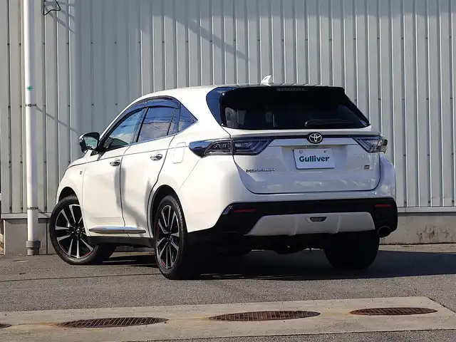 トヨタ ハリアー エレガンス GRスポーツ 山形県 2018(平30)年 1.6万km ホワイトパールクリスタルシャイン 4WD/衝突被害軽減システム/ワンオーナー/アルパインメモリナビ/　　【CD DVD BT フルセグ USB】/バックカメラ/レーダークルーズコントロール/LEDオートヘッドライト/ハーフレザーシート/パワーシート/純正19インチアルミホイール/アイドリングストップ/ステアリングスイッチ/MTモード付AT/IC付ターボ/電動格納ウィンカーミラー/フォグランプ/スマートキー/ETC