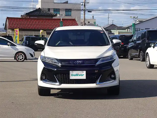 トヨタ ハリアー エレガンス GRスポーツ 山形県 2018(平30)年 1.6万km ホワイトパールクリスタルシャイン 4WD/衝突被害軽減システム/ワンオーナー/アルパインメモリナビ/　　【CD DVD BT フルセグ USB】/バックカメラ/レーダークルーズコントロール/LEDオートヘッドライト/ハーフレザーシート/パワーシート/純正19インチアルミホイール/アイドリングストップ/ステアリングスイッチ/MTモード付AT/IC付ターボ/電動格納ウィンカーミラー/フォグランプ/スマートキー/ETC