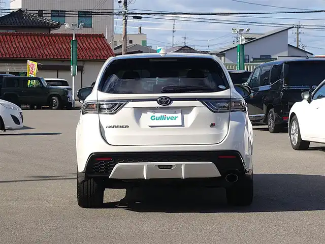 トヨタ ハリアー エレガンス GRスポーツ 山形県 2018(平30)年 1.6万km ホワイトパールクリスタルシャイン 4WD/衝突被害軽減システム/ワンオーナー/アルパインメモリナビ/　　【CD DVD BT フルセグ USB】/バックカメラ/レーダークルーズコントロール/LEDオートヘッドライト/ハーフレザーシート/パワーシート/純正19インチアルミホイール/アイドリングストップ/ステアリングスイッチ/MTモード付AT/IC付ターボ/電動格納ウィンカーミラー/フォグランプ/スマートキー/ETC
